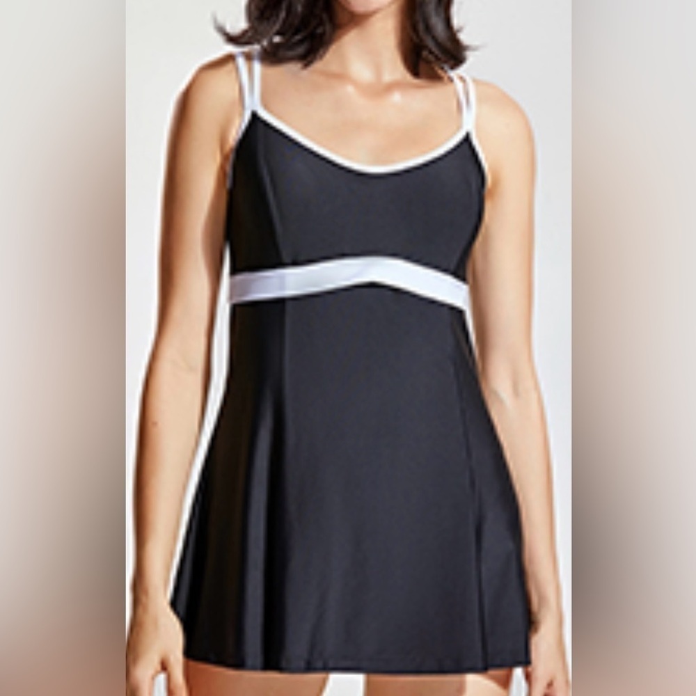 Elegant Black Swim Top